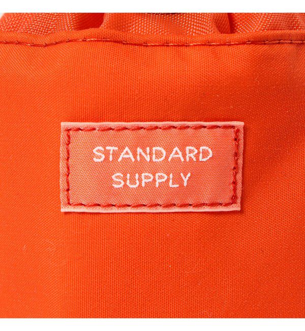 BEAMS「【別注】STANDARD SUPPLY / ドローストリングチャームポーチ "BEAMS ORANGE"」|ポーチ|