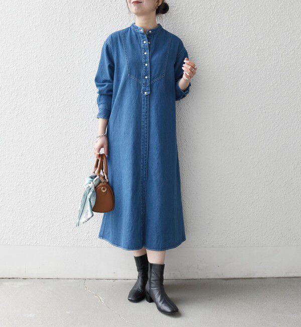 SHIPS any「SHIPS any:〈洗濯機可能〉デニム ブザム シャツ ワンピース［SHIPS any DENIM］」|ワンピース|