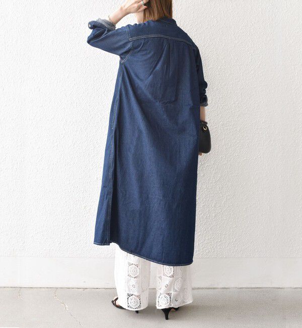 SHIPS any「SHIPS any:〈洗濯機可能〉デニム ブザム シャツ ワンピース［SHIPS any DENIM］」|ワンピース|