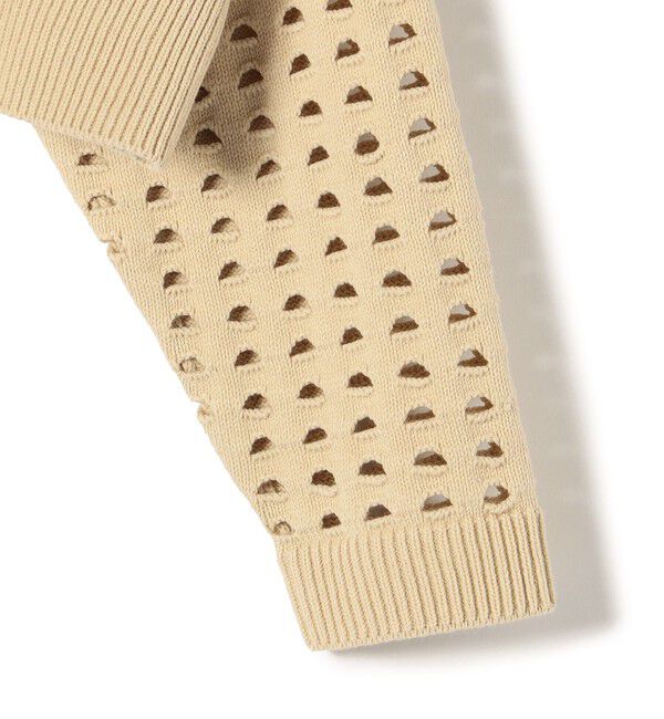 SHIPS for women「〈手洗い可能〉綿 ナイロン メッシュ ニット プルオーバー」|ニット・セーター|