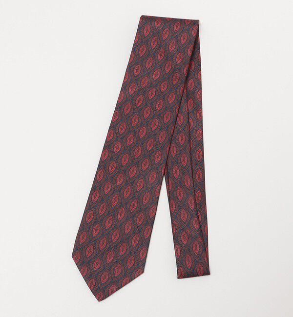 SHIPS「SHIPS: ラグジュアリー プリント モチーフ ネクタイ」|ネクタイ・蝶ネクタイ|ネイビー