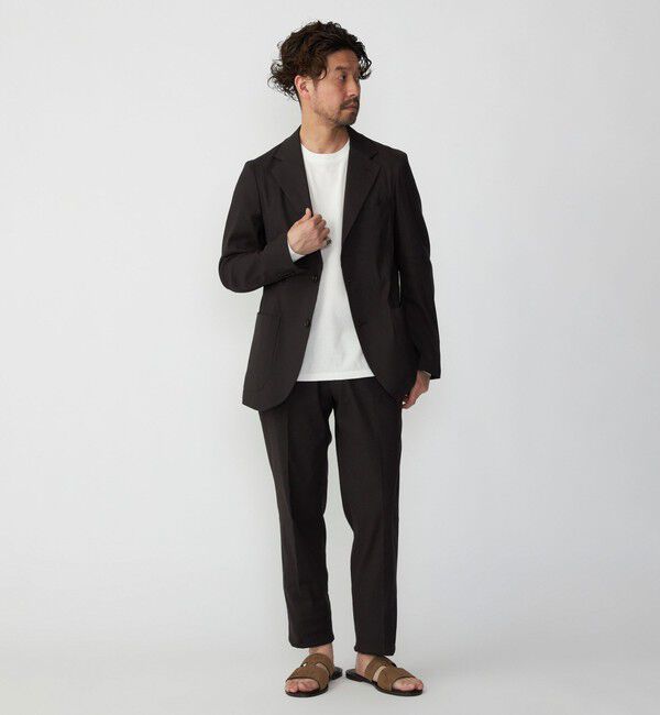 SHIPS「SHIPS:〈セットアップ対応/手洗い可能〉 イージー リネン ストレッチ ジャケット」|テーラードジャケット|