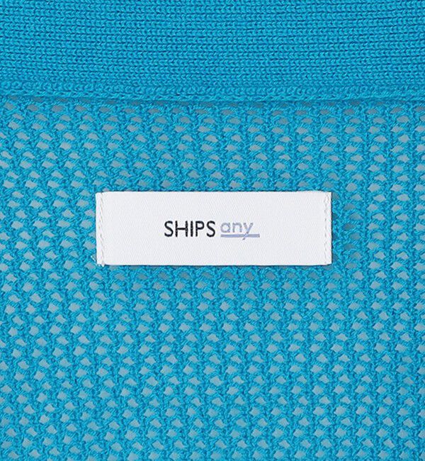 SHIPS any「SHIPS any: 〈洗濯機可能〉シアー ニット Vネック ボタン カーディガン◇」|カーディガン|