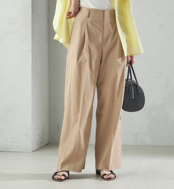 SHIPS for women「〈手洗い可能 〉ドライオックス フロント タック ストレート パンツ 25SS」|その他|