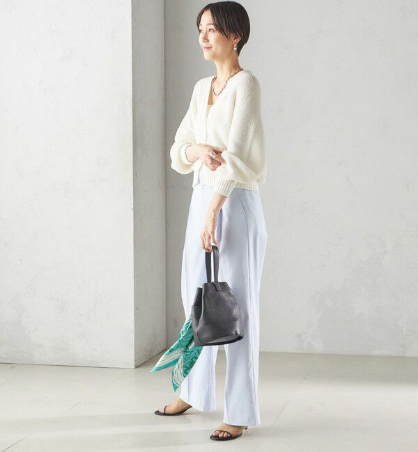 SHIPS for women「〈手洗い可能 〉ドライオックス フロント タック ストレート パンツ 25SS」|その他|