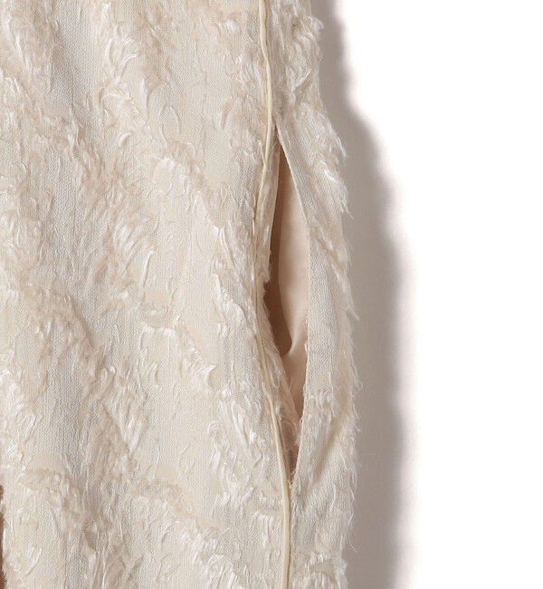 SHIPS for women「〈手洗い可能〉フリンジ ジャカード キャミ ワンピース 24SS」|ワンピース|