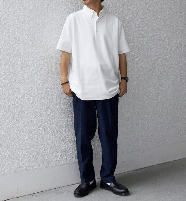 SHIPS any「SHIPS any:〈接触冷感/遮熱/UVカット機能等〉サマーファンクション 鹿の子 ボタンダウンポロシャツ◇」|ポロシャツ|