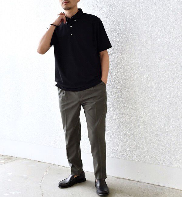 SHIPS any「SHIPS any:〈接触冷感/遮熱/UVカット機能等〉サマーファンクション 鹿の子 ボタンダウンポロシャツ◇」|ポロシャツ|