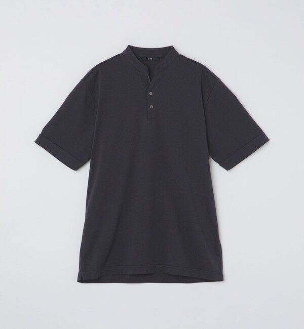 SHIPS「【WEB限定】SHIPS:〈接触冷感〉アイスタッチ プレーティングジャージー パイピング バンドカラーポロシャツ」|ポロシャツ|