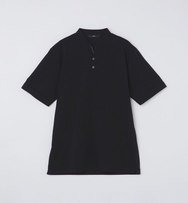 SHIPS「【WEB限定】SHIPS:〈接触冷感〉アイスタッチ プレーティングジャージー パイピング バンドカラーポロシャツ」|ポロシャツ|