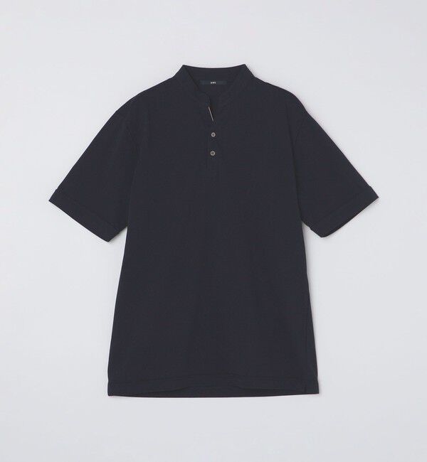 SHIPS「【WEB限定】SHIPS:〈接触冷感〉アイスタッチ プレーティングジャージー パイピング バンドカラーポロシャツ」|ポロシャツ|