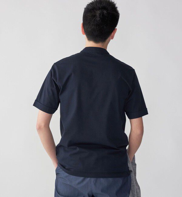 SHIPS「【WEB限定】SHIPS:〈接触冷感〉アイスタッチ プレーティングジャージー パイピング バンドカラーポロシャツ」|ポロシャツ|