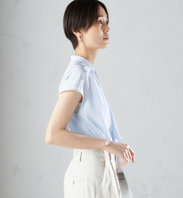 SHIPS for women「〈手洗い可能〉スカーフ タイ フレンチ スリーブ ブラウス ◇」|シャツ・ブラウス|