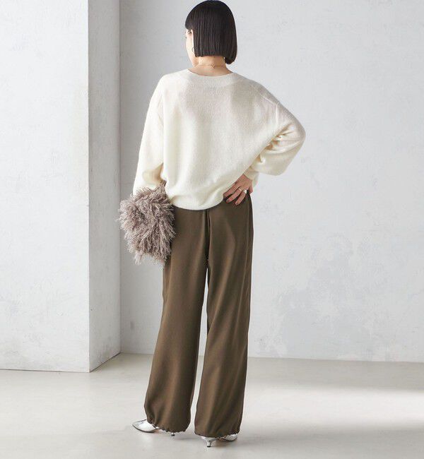 SHIPS for women「〈手洗い可能〉モヘヤ パイル Vネック プルオーバー」|ニット・セーター|