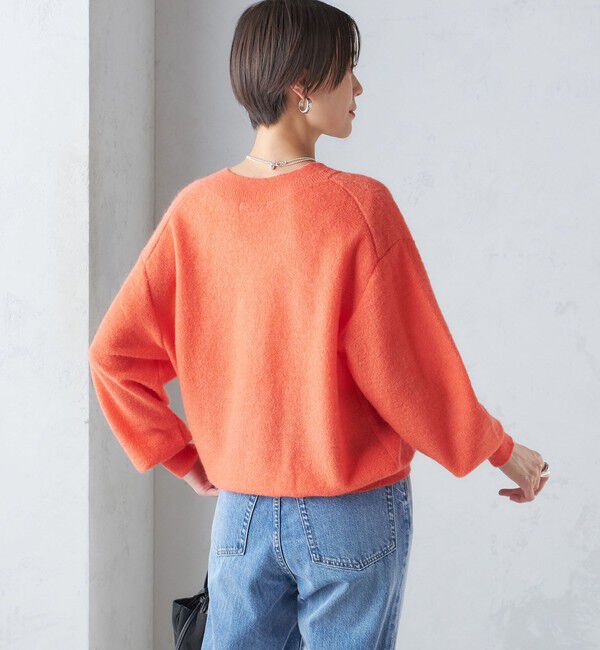 SHIPS for women「〈手洗い可能〉モヘヤ パイル Vネック プルオーバー」|ニット・セーター|