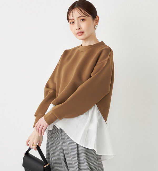 SHIPS Colors 「SHIPS Colors:〈洗濯機可能〉ダンボール フハクドッキング トップス」|Tシャツ・カットソー|