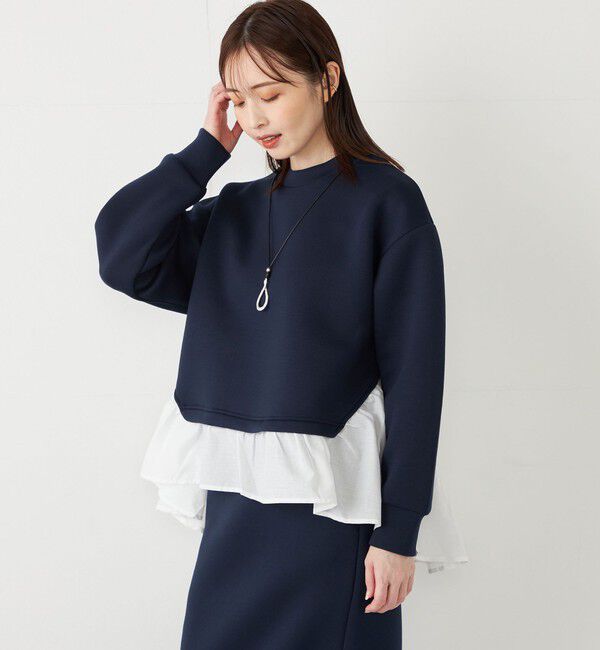 SHIPS Colors 「SHIPS Colors:〈洗濯機可能〉ダンボール フハクドッキング トップス」|Tシャツ・カットソー|