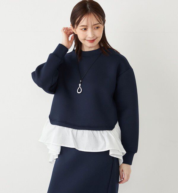 SHIPS Colors 「SHIPS Colors:〈洗濯機可能〉ダンボール フハクドッキング トップス」|Tシャツ・カットソー|