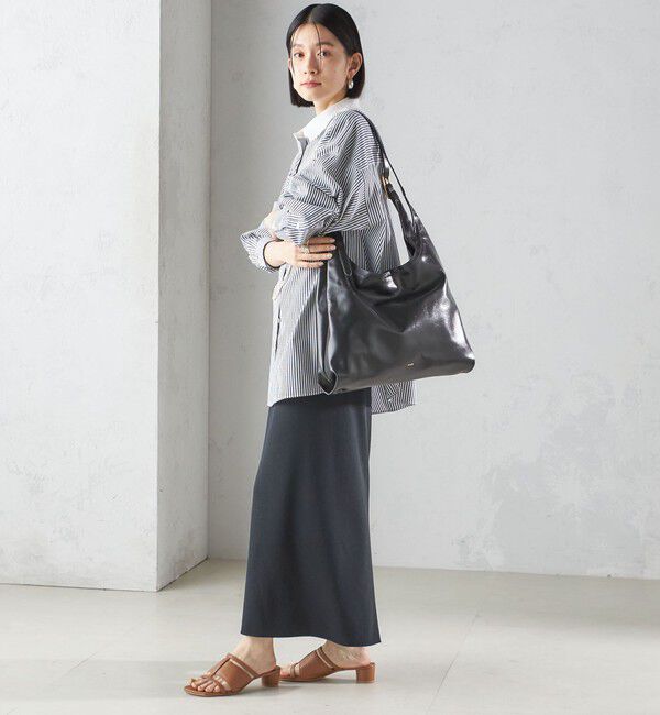 SHIPS for women「BEAURE:パーティション レザー バッグ 大」|トートバッグ|