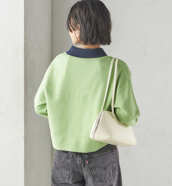 SHIPS for women「〈手洗い可能〉配色 ポロカラー プルオーバー」|ニット・セーター|