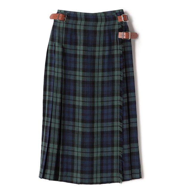 SHIPS for women「ONEIL OF DUBLIN:ファッション キルト 86cm」|スカート|グリーン