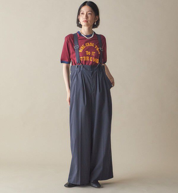 SHIPS for women「SHIPS NINE CASE:〈洗濯機可能〉プリント リンガー TEE」|Tシャツ・カットソー|