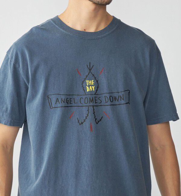 SHIPS「【SHIPS別注】THE DAY ON THE BEACH: ガーメントダイ プリント Tシャツ」|Tシャツ・カットソー|