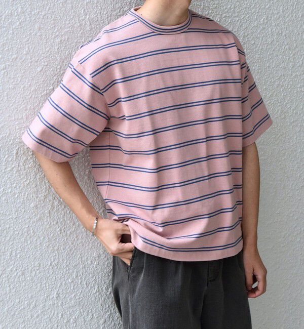 SHIPS any「【SHIPS any別注】sports wear: レトロ カラー ボーダー Tシャツ◇」|Tシャツ・カットソー|