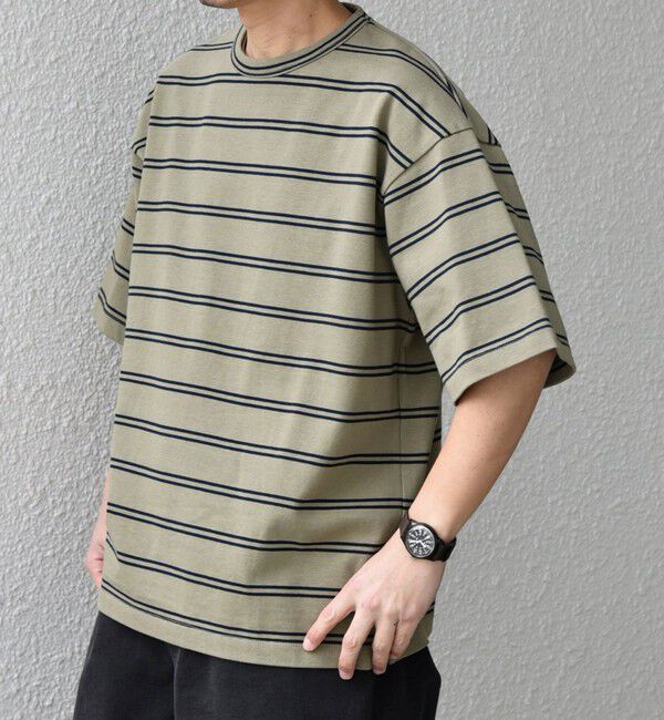 SHIPS any「【SHIPS any別注】sports wear: レトロ カラー ボーダー Tシャツ◇」|Tシャツ・カットソー|