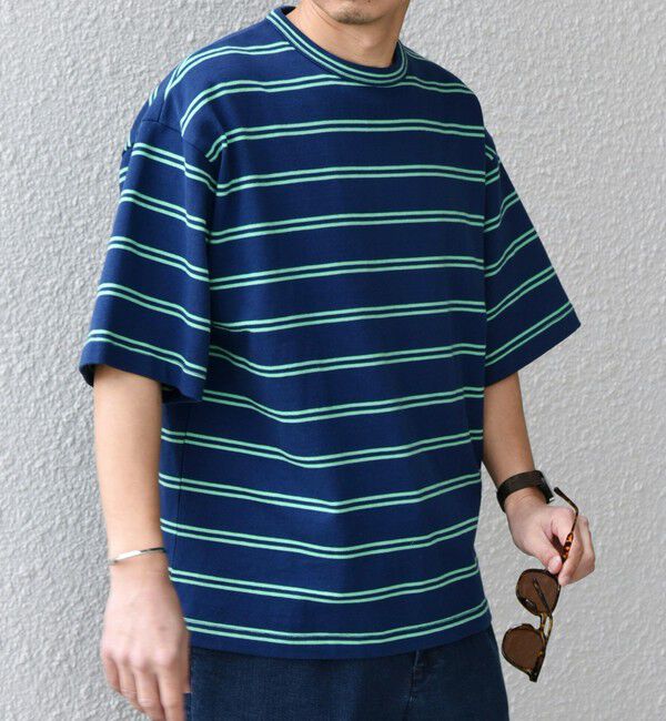 SHIPS any「【SHIPS any別注】sports wear: レトロ カラー ボーダー Tシャツ◇」|Tシャツ・カットソー|