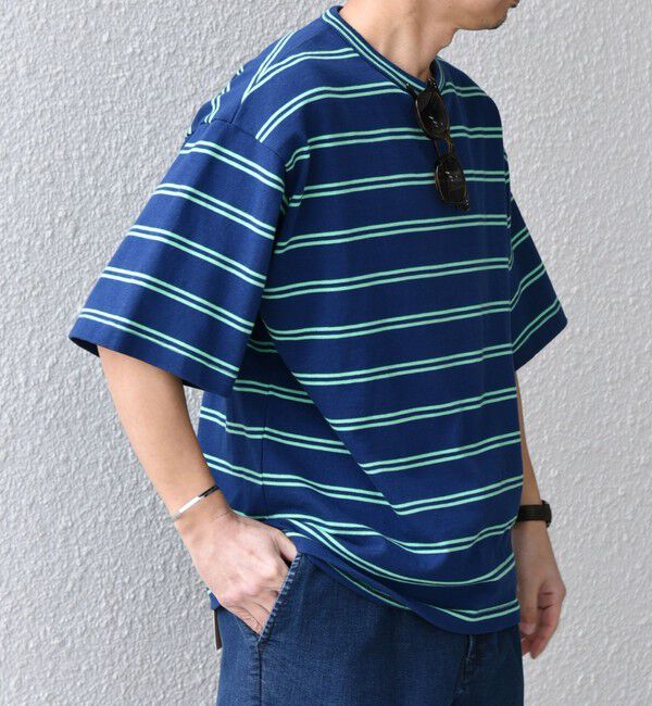 SHIPS any「【SHIPS any別注】sports wear: レトロ カラー ボーダー Tシャツ◇」|Tシャツ・カットソー|