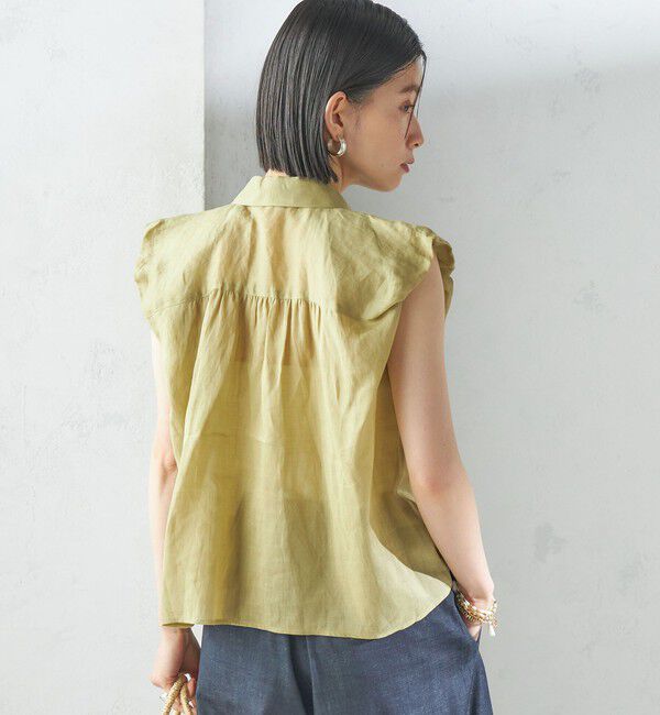 SHIPS for women「〈手洗い可能〉ラミー 4 ギャザー スリーブ ブラウス」|シャツ・ブラウス|