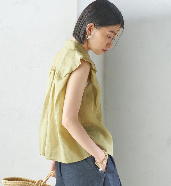 SHIPS for women「〈手洗い可能〉ラミー 4 ギャザー スリーブ ブラウス」|シャツ・ブラウス|