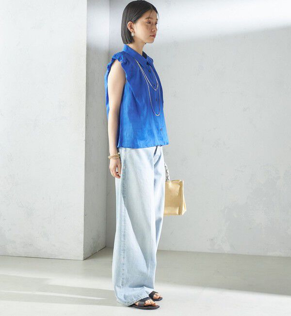 SHIPS for women「〈手洗い可能〉ラミー 4 ギャザー スリーブ ブラウス」|シャツ・ブラウス|