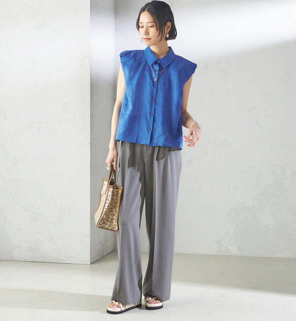 SHIPS for women「〈手洗い可能〉ラミー 4 ギャザー スリーブ ブラウス」|シャツ・ブラウス|