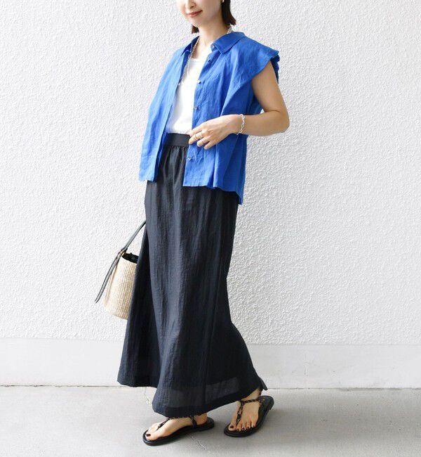 SHIPS for women「〈手洗い可能〉ラミー 4 ギャザー スリーブ ブラウス」|シャツ・ブラウス|