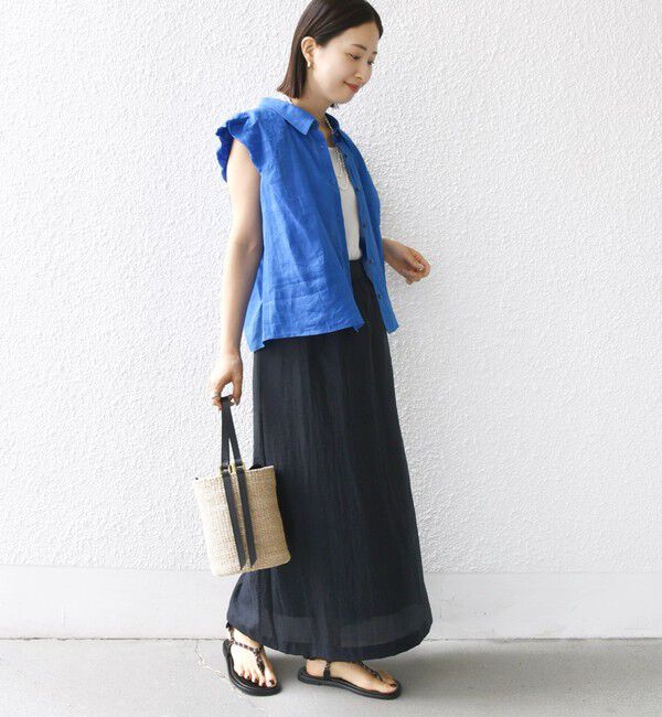 SHIPS for women「〈手洗い可能〉ラミー 4 ギャザー スリーブ ブラウス」|シャツ・ブラウス|