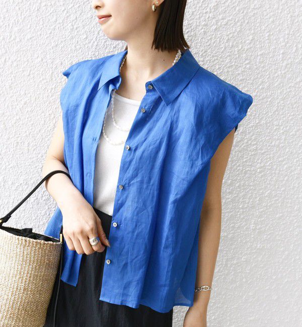 SHIPS for women「〈手洗い可能〉ラミー 4 ギャザー スリーブ ブラウス」|シャツ・ブラウス|