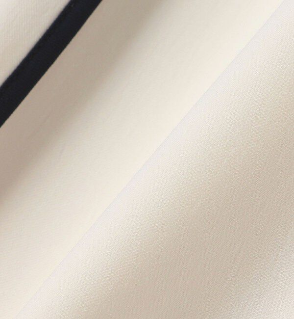 SHIPS for women「〈手洗い可能〉パイピング キーネック 半袖 ブラウス」|シャツ・ブラウス|