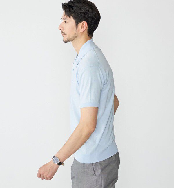 SHIPS「SHIPS: ICE COTTON ショートスリーブ ニットポロ」|ポロシャツ|