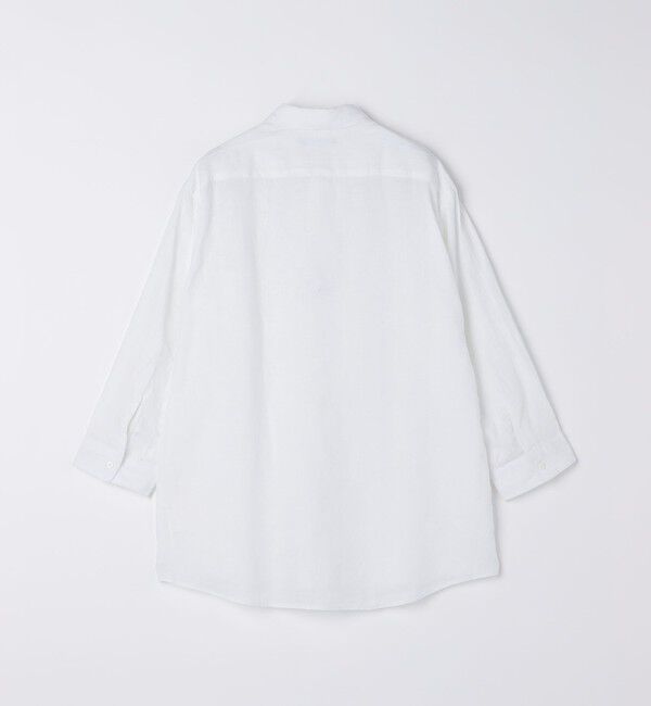 SHIPS「SHIPS: レイモンド レギュラーカラー リネン 7スリーブ シャツ」|シャツ・ブラウス|