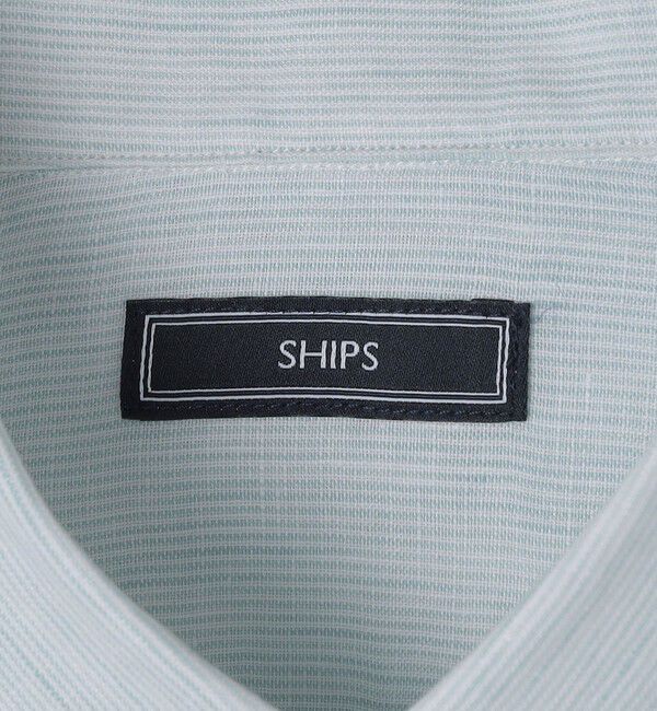 SHIPS「SHIPS: ウォッシュド リネン ストライプ シャツ」|シャツ・ブラウス|