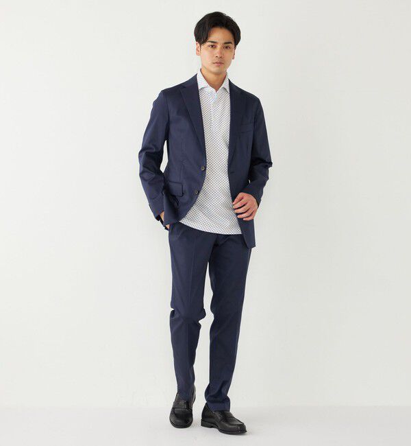 SHIPS Colors 「SHIPS Colors:〈吸水速乾〉カノコ プリント ワイドカラー ポロシャツ」|ポロシャツ|