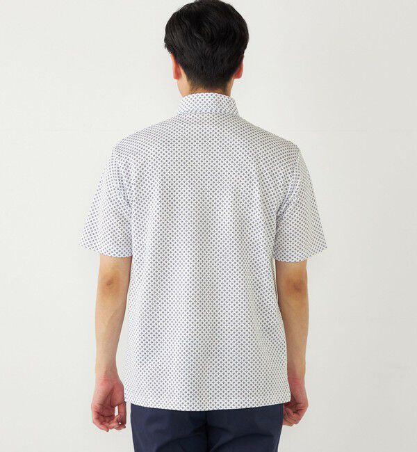 SHIPS Colors 「SHIPS Colors:〈吸水速乾〉カノコ プリント ワイドカラー ポロシャツ」|ポロシャツ|