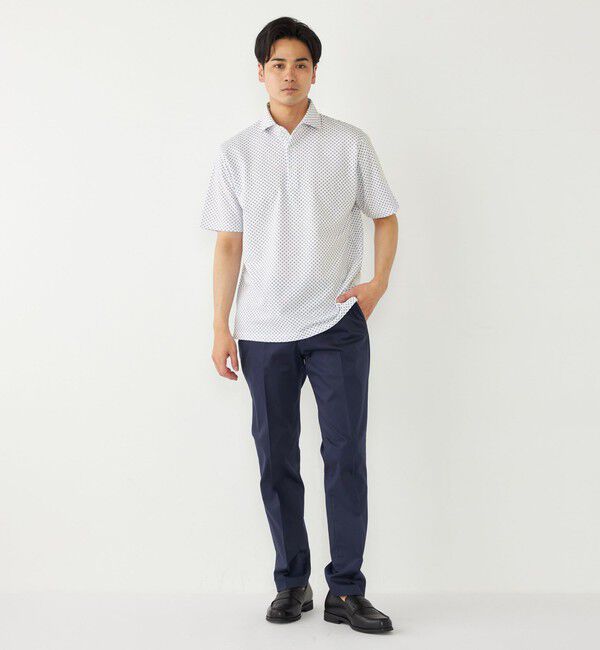 SHIPS Colors 「SHIPS Colors:〈吸水速乾〉カノコ プリント ワイドカラー ポロシャツ」|ポロシャツ|