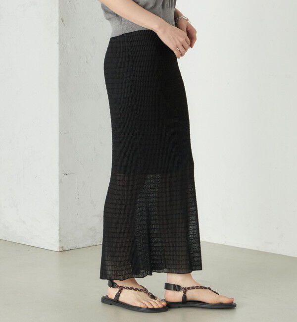 SHIPS for women「《予約》Wai＋:ジャカード シアー スカート」|スカート|