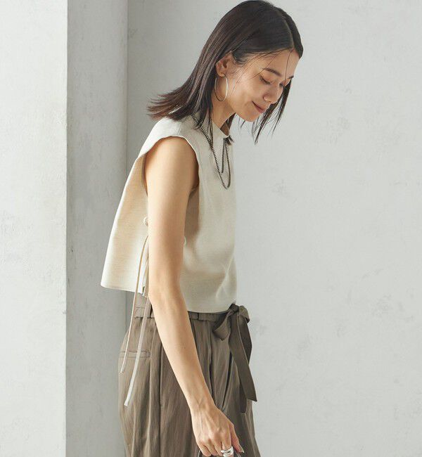 SHIPS for women「小泉里子コラボ:〈手洗い可能〉スラブ 綿麻混 ブラウス」|シャツ・ブラウス|