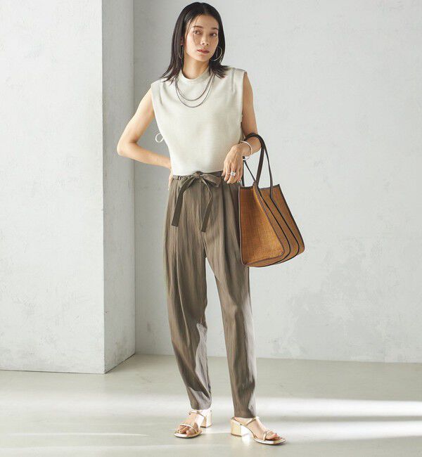 SHIPS for women「小泉里子コラボ:〈手洗い可能〉スラブ 綿麻混 ブラウス」|シャツ・ブラウス|