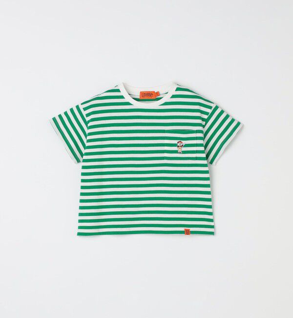 SHIPS any「【SHIPS any別注】UNIVERSAL OVERALL: ボーダー Tシャツ <KIDS>」|Tシャツ・カットソー|