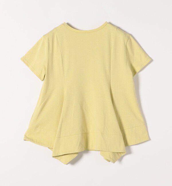 quaranciel「quaranciel:〈手洗い可能〉ハンカチーフヘム フレア クルーネック TEE」|Tシャツ・カットソー|